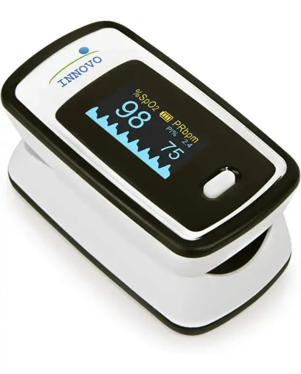 Deluxe iP900AP Fingertip Pulse Oximeter with Plethysmograph and Perfusion Index (Off-White with Black)
