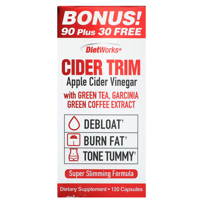 Windmill Dietworks Apple Cider Vinegar, 120 Capsules