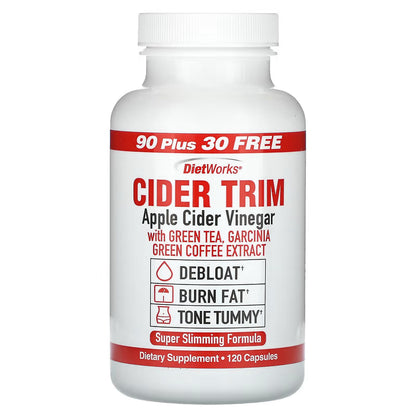 Windmill Dietworks Apple Cider Vinegar, 120 Capsules