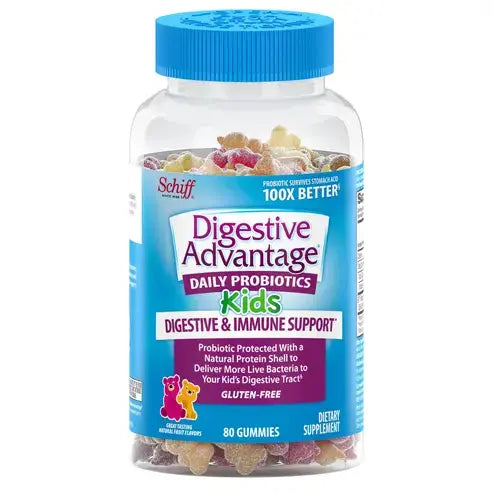 Digestive Advantage Probiotic Gummies For Digestive Health, Daily Probiotics For Kids, Support For Occasional Bloating, Minor Abdominal Discomfort & Gut Health
