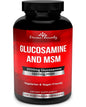 Divine Bounty Glucosamine Sulfate Supplement (2000mg per Serving) with MSM - 240 Small Vegetarian Capsules - No Shellfish, GMO's or Harmful Additives
