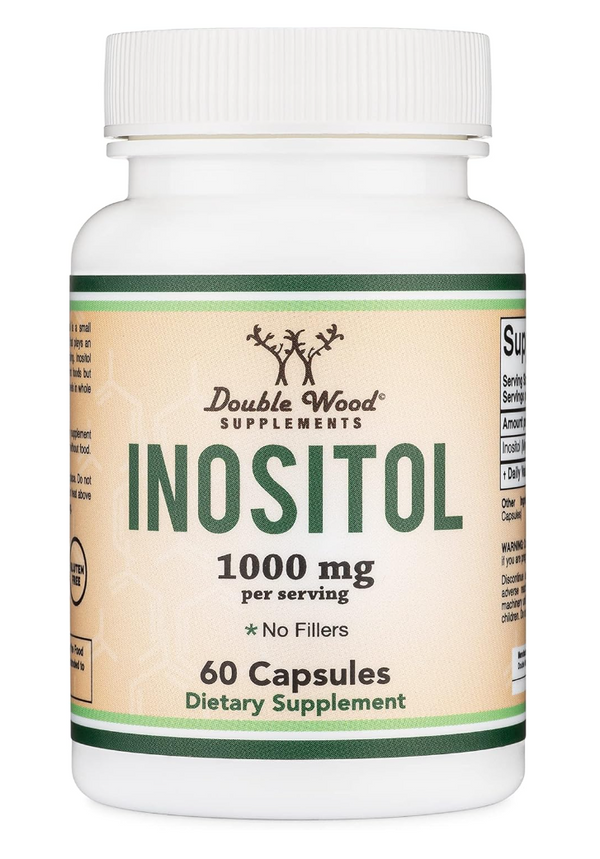 Double Wood Inositol Capsules (Myo Inositol) 1000mg Health Support for Women (60 Count)
