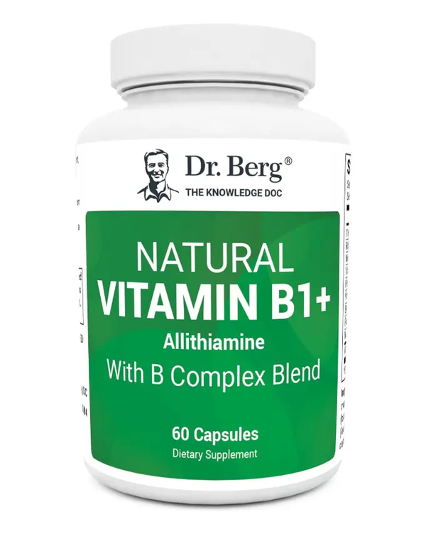Dr. Berg Natural Vitamin B1 B6 B12 Complex - 60 Capsules
