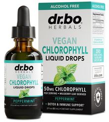 Dr. Bo Chlorophyll Liquid Drops Body Detox - Vegan Liquid Natural Chlorophyll Water 2 oz
