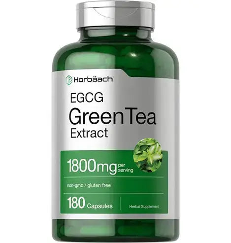 EGCG Green Tea Extract Pills | 180 Capsules | Max Potency | Non-GMO & Gluten Free Supplement | by Horbaach
