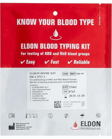 Eldoncard Blood Type Test Kit, Blood Typing Kit w/ Instructions

