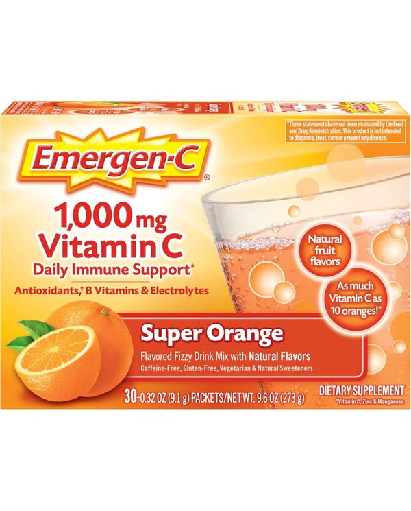 Emergen-C 1000mg Vitamin C Powder for Daily Immune Support - 30 Count
