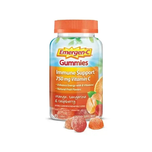 Emergen-C Adult Vitamin C Immunity Supplement Gummies, Fruit Flavors, 45 Ct
