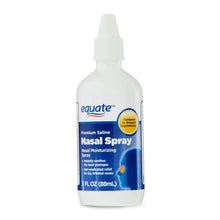 Equate Nasal Spray Premium Saline Liquid Mist for nasal Congestion - 3 fl oz Equate