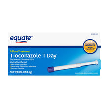 Equate Tioconazole 1 Day packaging on a white background