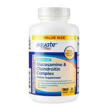 Equate Triple Strength Glucosamine & Chondroitin Complex Tablets Dietary Supplement Value Size, 160 Count
