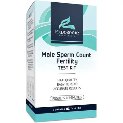 Exposome BioSciences Male Fertility Home Test Kit - Check for Normal or Low Sperm Counts.
