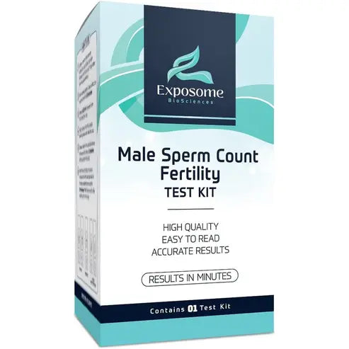 Exposome BioSciences Male Fertility Home Test Kit - Check for Normal or Low Sperm Counts.
