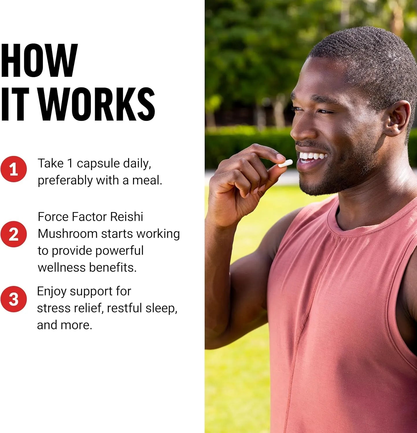 FORCE FACTOR Reishi Mushroom 600 mg, 100 Vegetable Capsules