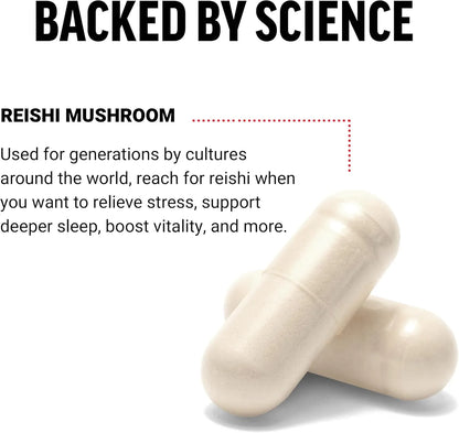 FORCE FACTOR Reishi Mushroom 600 mg, 100 Vegetable Capsules
