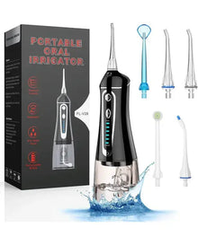 FZCOK Cordless Water Dental Flosser for Teeth Rechargeable - FZCOK 7 Clean Settings Oral Irrigator for Braces Adults Teeth Cleaning Portable with Long Battery Life, Waterproof
