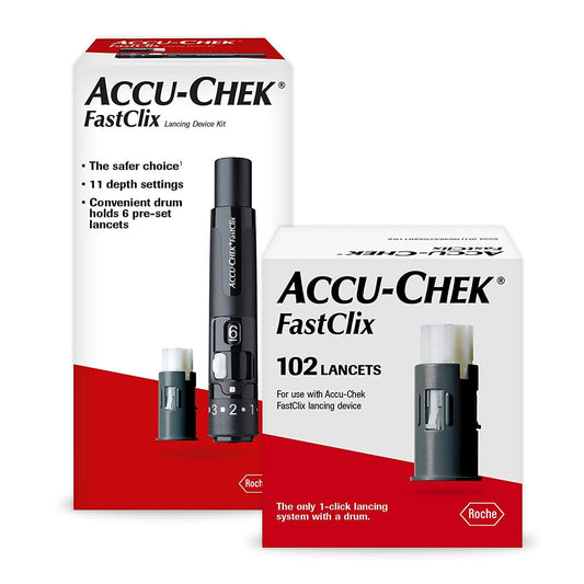 FastClix Diabetes Lancets for Diabetic Blood Glucose Testing (Pack of 102)