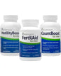 FertilAid for Men, MotilityBoost, Countboost Bundle - Male Fertility Stack with Preconception Vitamin & Fertility Formula Targets Count, Motility, Morphology, with Maca, Ashwagandha, CoQ10, Zinc

