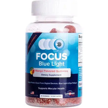Focus Blue Light Supplement | Lutein and Zeaxanthin Supplement for Eye Health and Blue Light Protection | 60 Count Mango Flavored Gummy, 30 Day Supply | Reduces Eye Strain from Digital Devices
