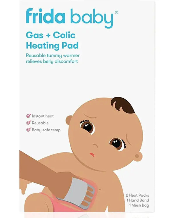 Frida Baby Gas + Colic Heating Pad for Natural Belly Relief | Gentle Heat to Relax + Soothe Bellies | Instant Tummy Warmer | Soothe Colic Discomfort
