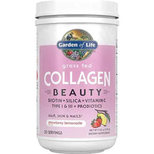 Garden of Life Grass Fed Collagen Beauty - Strawberry Lemonade, 20 Servings - Collagen Powder for Women Men Hair Skin Nails, Collagen Peptides Powder, Collagen Protein Hydrolyzed Collagen Supplements
