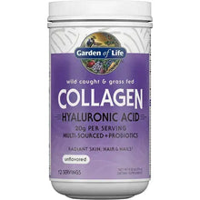 Garden of Life Marine & Grass-Fed Collagen Peptides Powder Supplement (Type I, III) with Probiotics, BCAAs & Hyaluronic Acid for Radiant Hair, Skin & Nails – Unflavored, 20g per Serving, 12 Servings
