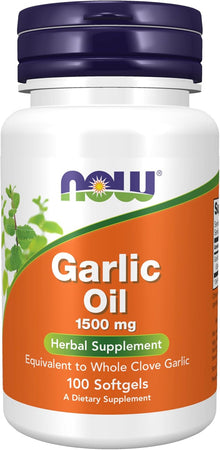 Now Foods Garlic Oil, 100 Softgels 1500 mg