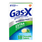 Gas-X Extra Strength Chewable Gas Relief Tablets with Simethicone 125 mg, 18 Count