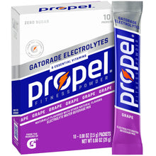 Gatorade Propel Powder Packet Electrolyte Grape Flavor - 10 count