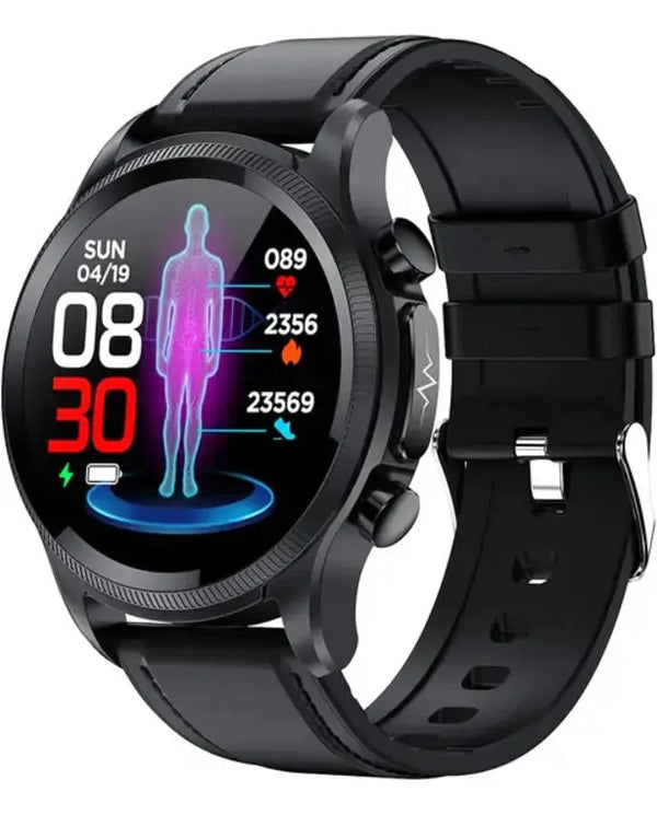 Geekran Smartwatch, Upgrade Non-invasive Blood Glucose Test Smart Watch, Blood Sugar Monitoring Smartwatch Fitness Watch with Blood Pressure Blood Oxygen Tracking Bluetooth Watch (Black - B)
