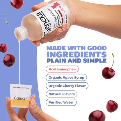 Genexa Kids Pain & Fever Clean Acetaminophen 160mg - 4 fl oz