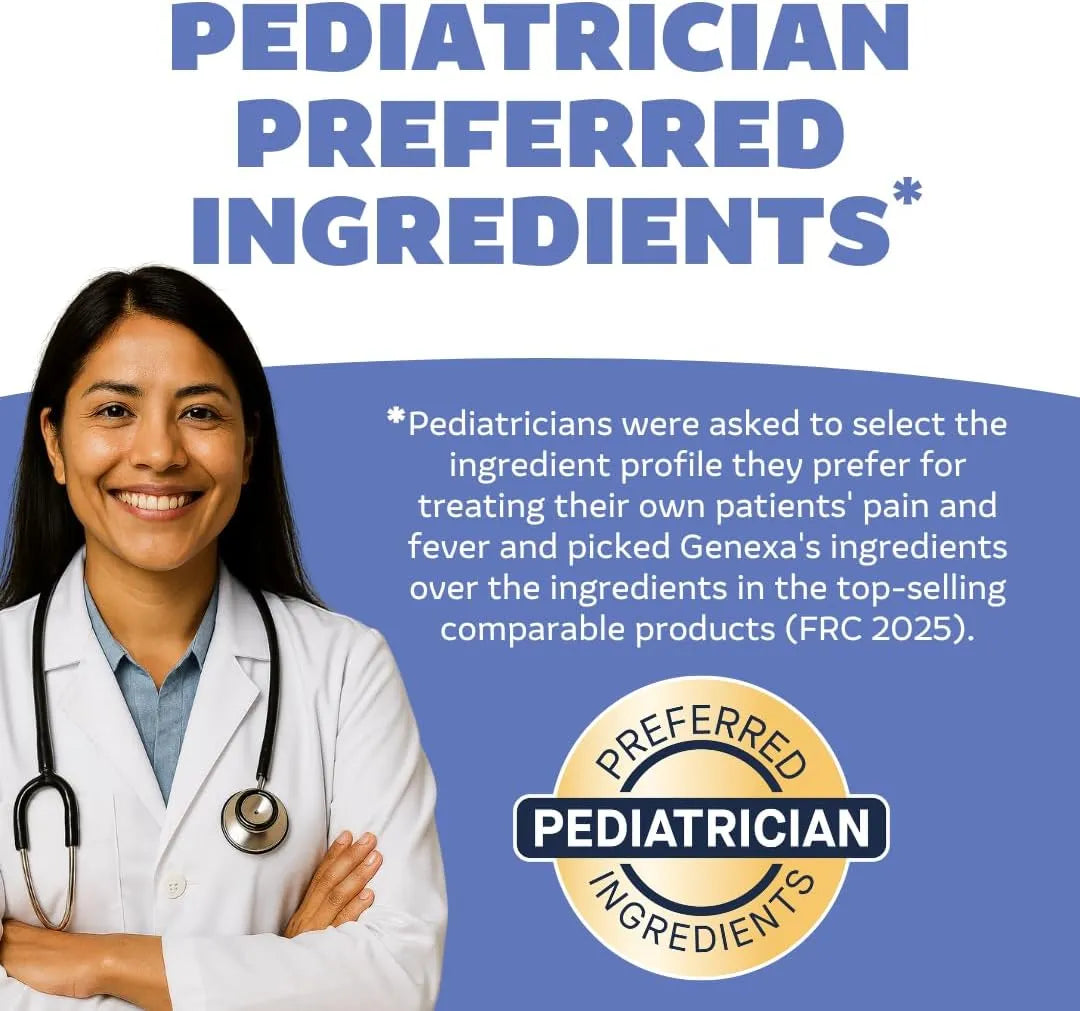 Genexa Kids Pain & Fever Clean Acetaminophen 160mg - 4 fl oz