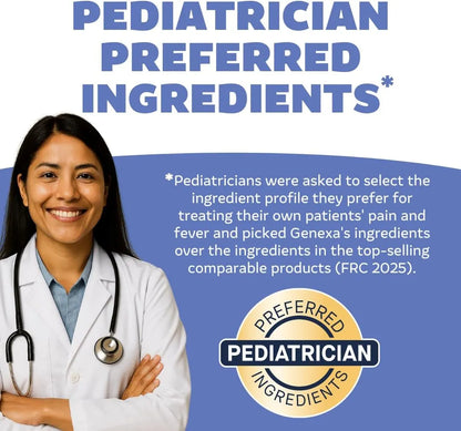 Genexa Kids Pain & Fever Clean Acetaminophen 160mg - 4 fl oz