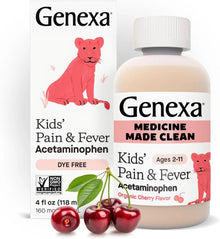 Genexa Kids Pain & Fever Clean Acetaminophen 160mg - 4 fl oz