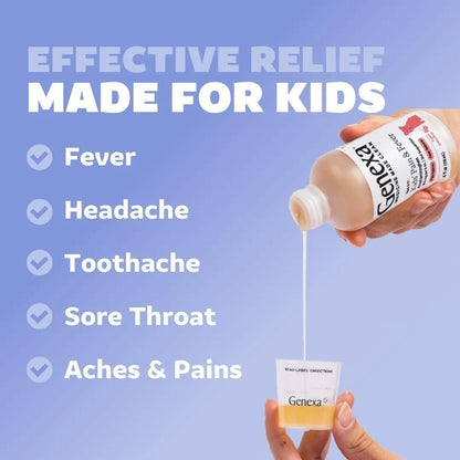 Genexa Kids Pain & Fever Clean Acetaminophen 160mg - 4 fl oz