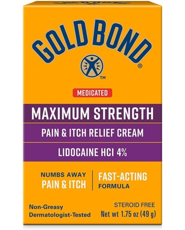 Gold Bond Medicated Maximum Strength Pain & Itch Relief Cream, 1.75
oz