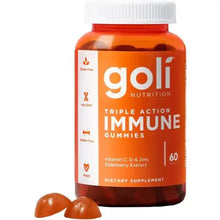 Goli Immune Gummy Vitamin - 60 Count - Elderberry, Vitamin C, D & Zinc, Vegan, Non-GMO, Gluten-Free & Gelatin-Free
