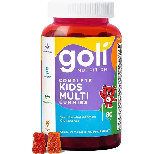 Goli Kids Multivitamin Gummy - 80 Count - All 13 Essential Vitamins & Key Minerals - Kosher, Gluten-Free, Vegan, and Non-GMO
