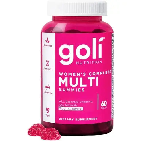 Goli® Women’s Multivitamin Gummies - 60 Count - All 13 Essential Vitamins, and Key Minerals - Kosher, Gluten-Free, Vegan, and Non-GMO
