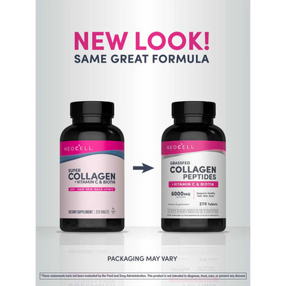 Neocell Super Collagen Super Collagen + Vitamin C & Biotin, 270 Count