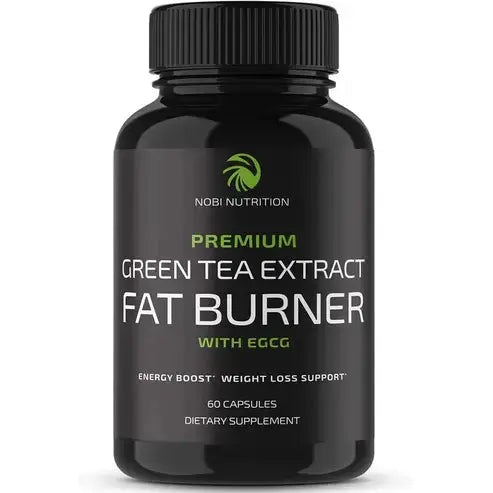 Green Tea Weight Loss Pills for Women & Men | 45% EGCG | Stomach Fat Burner, Metabolism Booster & Appetite Suppressant | Green Tea Fat Burner Diet Pills | Vegan Weight Loss Supplements | 60 Ct
