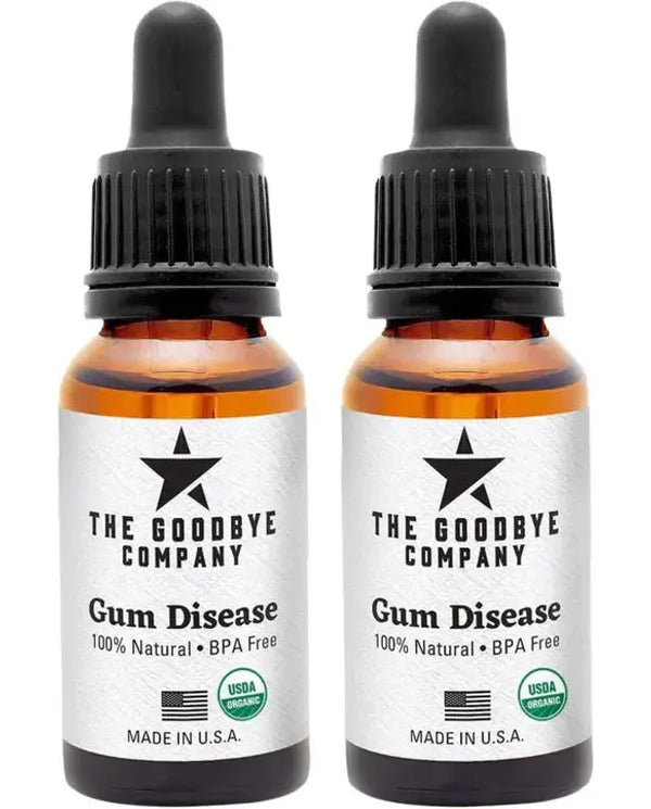 Gum Disease Treatment - 1 Fl Oz (Pack of 2) - USDA Organic Home Remedy for Oral Gum Disease - 100% Pure Neem and Clove Essential Oils for Oral Care
