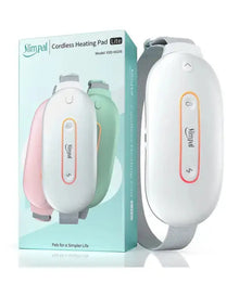 Heating Pad for Cramps Portable USB Cordless Heating Pad with Massager for Back Pain Relief Electric Fast Heating Wrap Belt Gifts for Women
