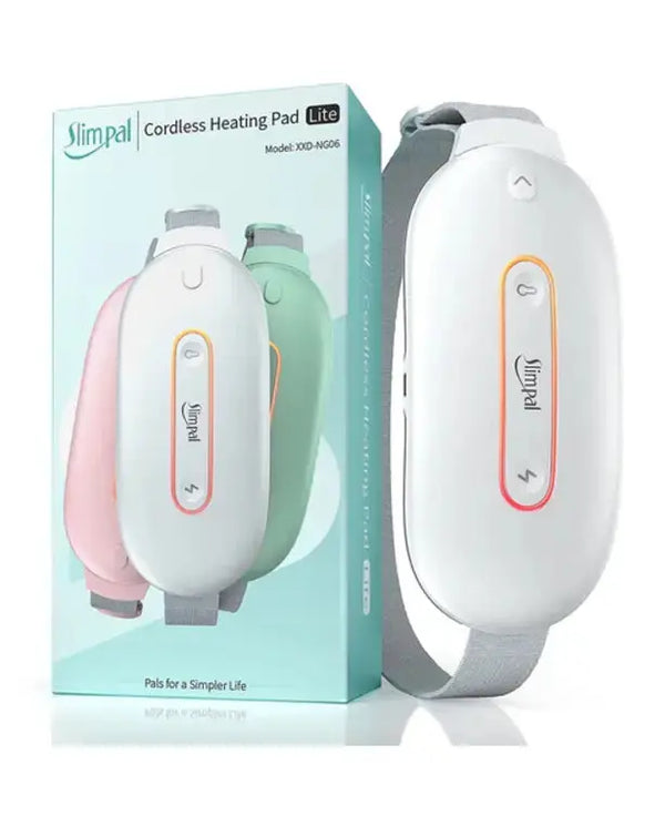 Heating Pad for Cramps Portable USB Cordless Heating Pad with Massager for Back Pain Relief Electric Fast Heating Wrap Belt Gifts for Women
