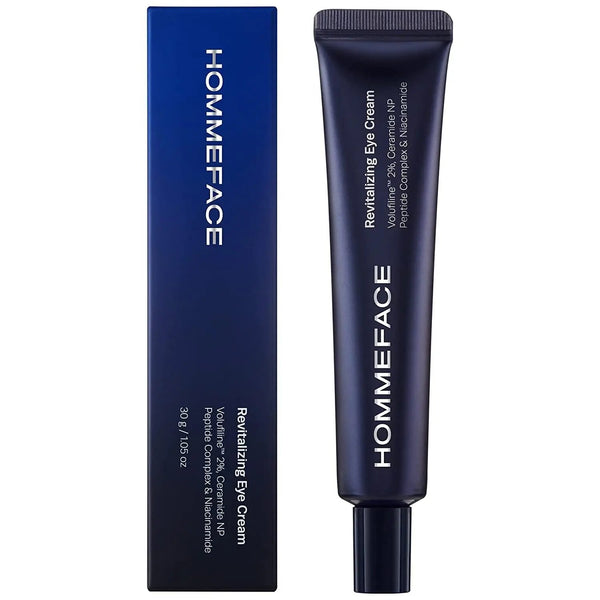 HommeFace Anti-Aging Revitalizing Eye Cream for Men with Volufiline 2%, Ceramide & Collagen, 1.05 oz
