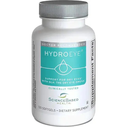 HydroEye Softgels - Dry Eye Relief - Features GLA, EPA, DHA and Other Key Nutrients - 120 Count
