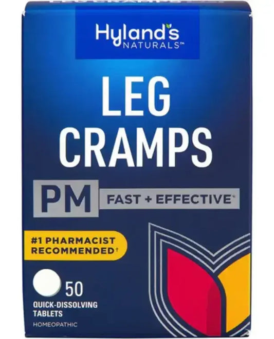 Hyland's, Leg Cramps PM Tablets, Nighttime Formula, Natural Relief of Calf, Foot and Leg Cramps at Night, Quick Dissolving Tablets, 50 Count
