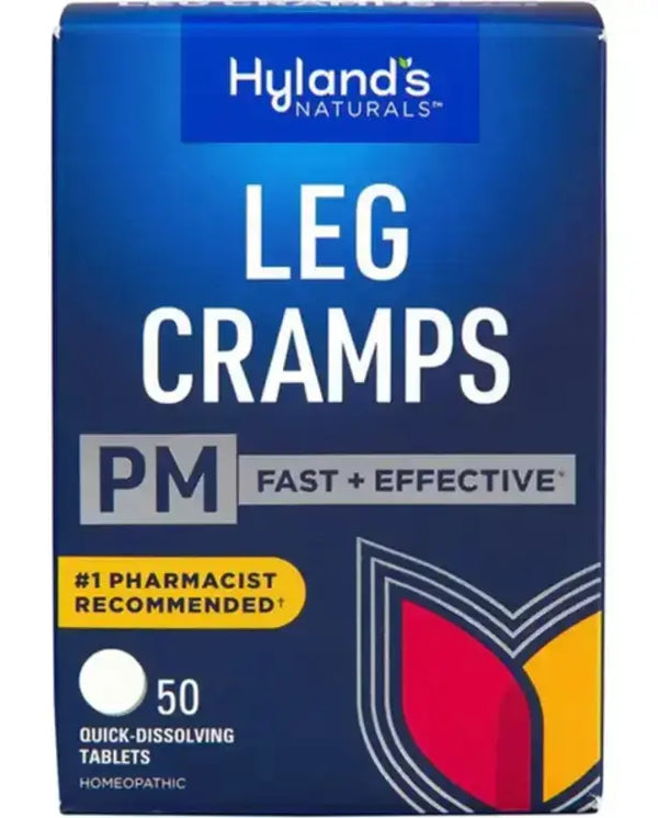 Hyland's, Leg Cramps PM Tablets, Nighttime Formula, Natural Relief of Calf, Foot and Leg Cramps at Night, Quick Dissolving Tablets, 50 Count
