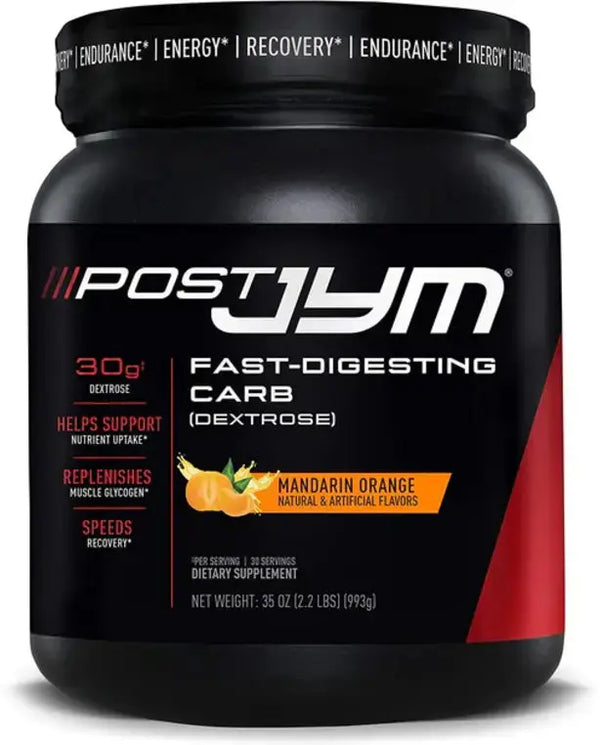 JYM Supplement Science Post Fast-Digesting Carb - Post-Workout Recovery Pure Dextrose | JYM Supplement Science | Mandarin Orange Flavor, 30 Servings, 2.2 Pound, 35.04 Ounce
