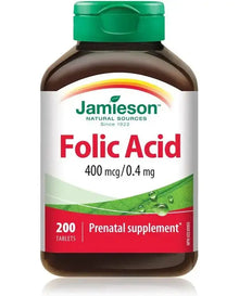 Jamieson Folic Acid 400 mcg, 200 tablets
